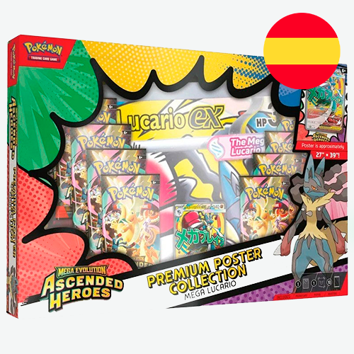 Premium Poster Collection Mega Lucario Héroes Ascendentes | Ascended Heroes ESPAÑOL (Copia)