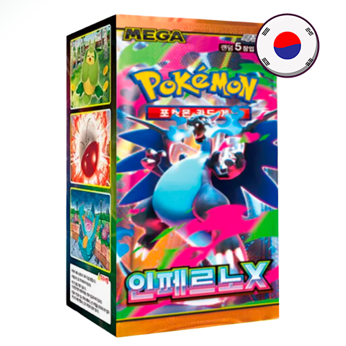 Pokémon TCG: Inferno X Booster Box – Edición Coreana (30 Sobres Sellados)